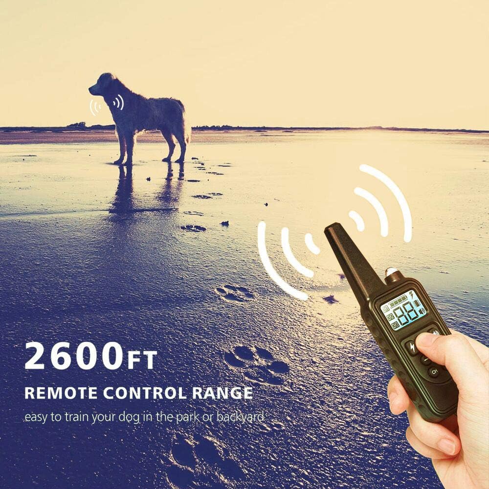 Patroaint Dog Training Collar with Three Training Modes, Waterproof Training Collar, Long Range up to 2600Ft Pack of 2