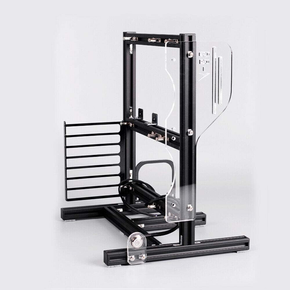 Open Chassis Frame Motherboard Bracket Fixing Frame Mining Rig Case Frame Holder Aluminum Computer Case Frame Chassis Rack Good Heat Dissipation USA (Black)