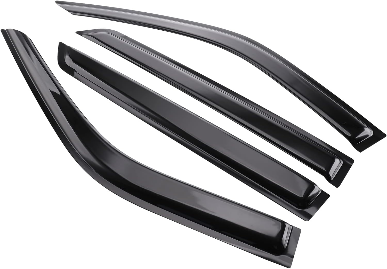 MotorFansClub Window Vent Visor Deflectors Rain Guards Fit for Compatible with Ford Explorer 2020 2021 2022 Black