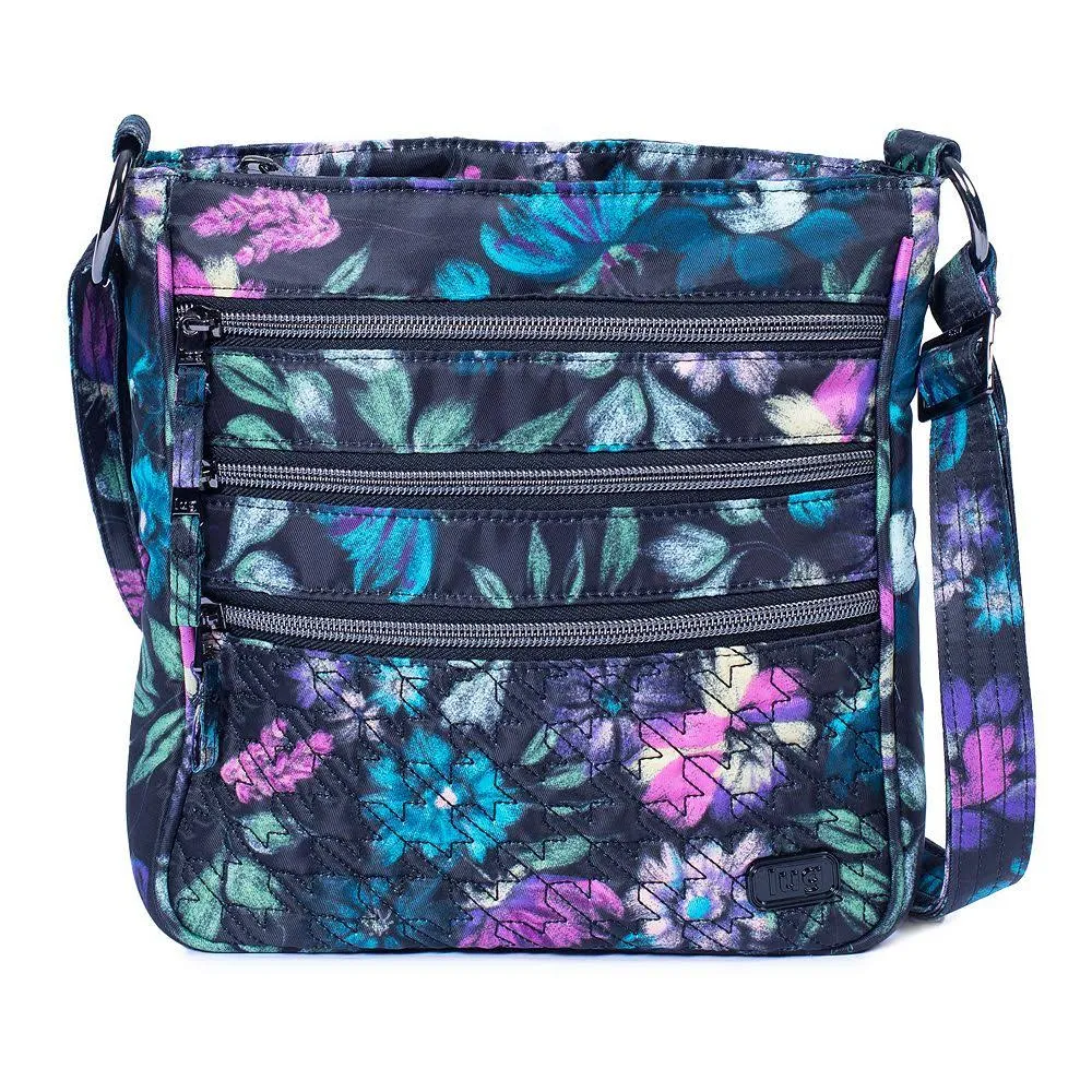 Lug North/South Crossbody with RFID - Breezer ,Bloom Black