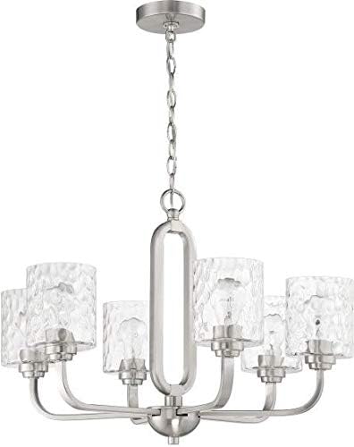 Craftmade 54224-FB Collins Chandelier, 4-Light 240 Total Watts, Flat Black
