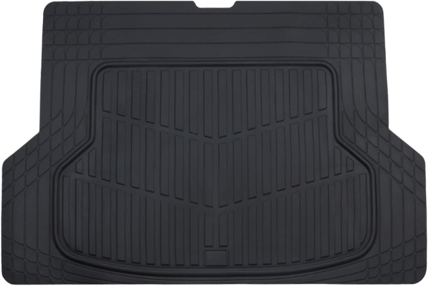 August Auto All Weather Heavy Duty Rubber Universal Trimmable to Fit Cargo Mats ,Cargo Liner Floor Mat,Fit for Sedans, SUVs, Trucks, Vans,Set of 1(Black) Pack of 2