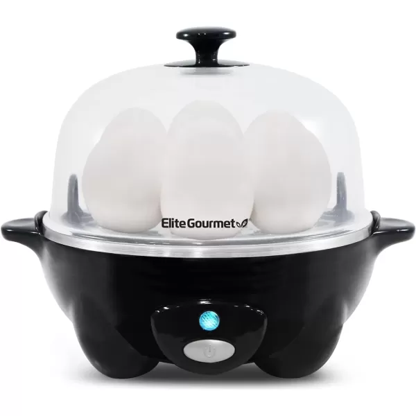 Egg Cookers EGC1405M 2-Tiered Rapid Egg Cooker, 5-Egg Poacher, Omelets, Soft, Medium, Hard-Boiled Eggs with Auto Shut-Off and Buzzer, BPA Free, 14 eggs, Mint(Black)