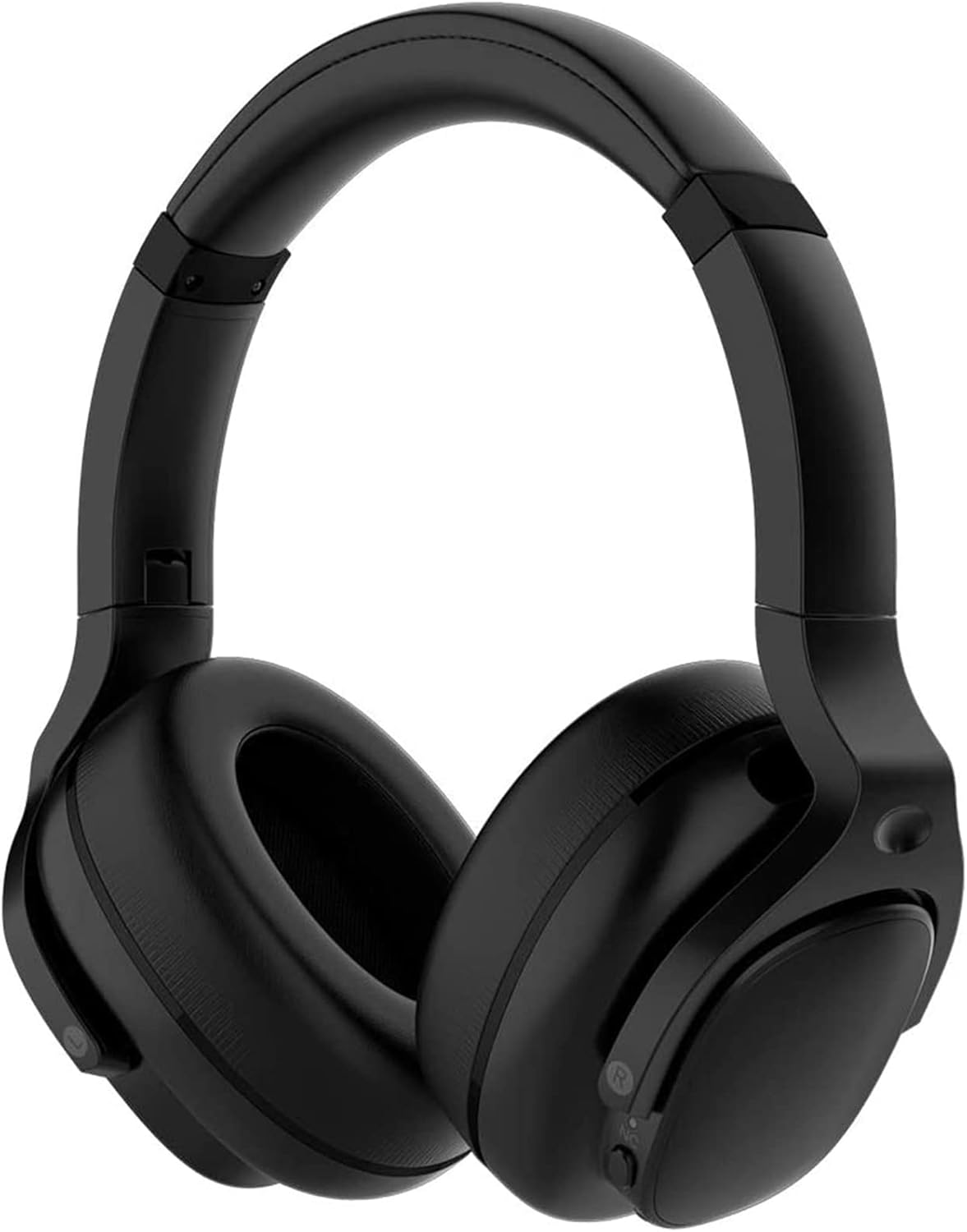 Tapela E9 Bluetooth Headphones Active Noise Cancelling Headphones Deep Bass Wireless Comfortable Memory Foam Ear Cups for Sports/TV/Work (Black)