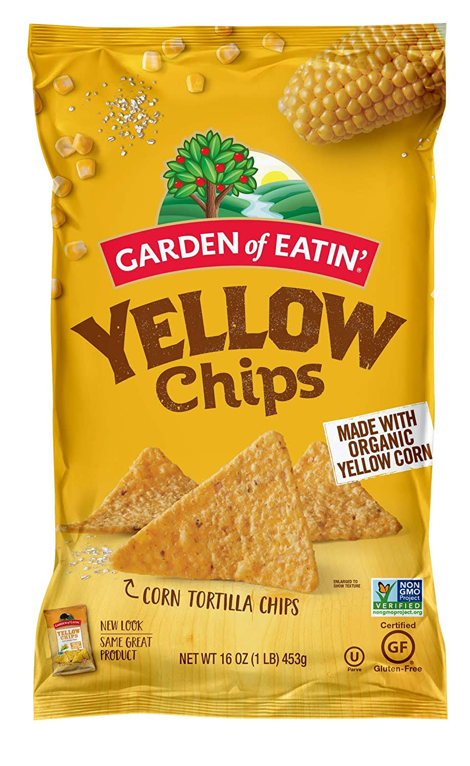 Garden of Eatin Yellow Corn Tortilla Chips 16 Ounce Pack of 12