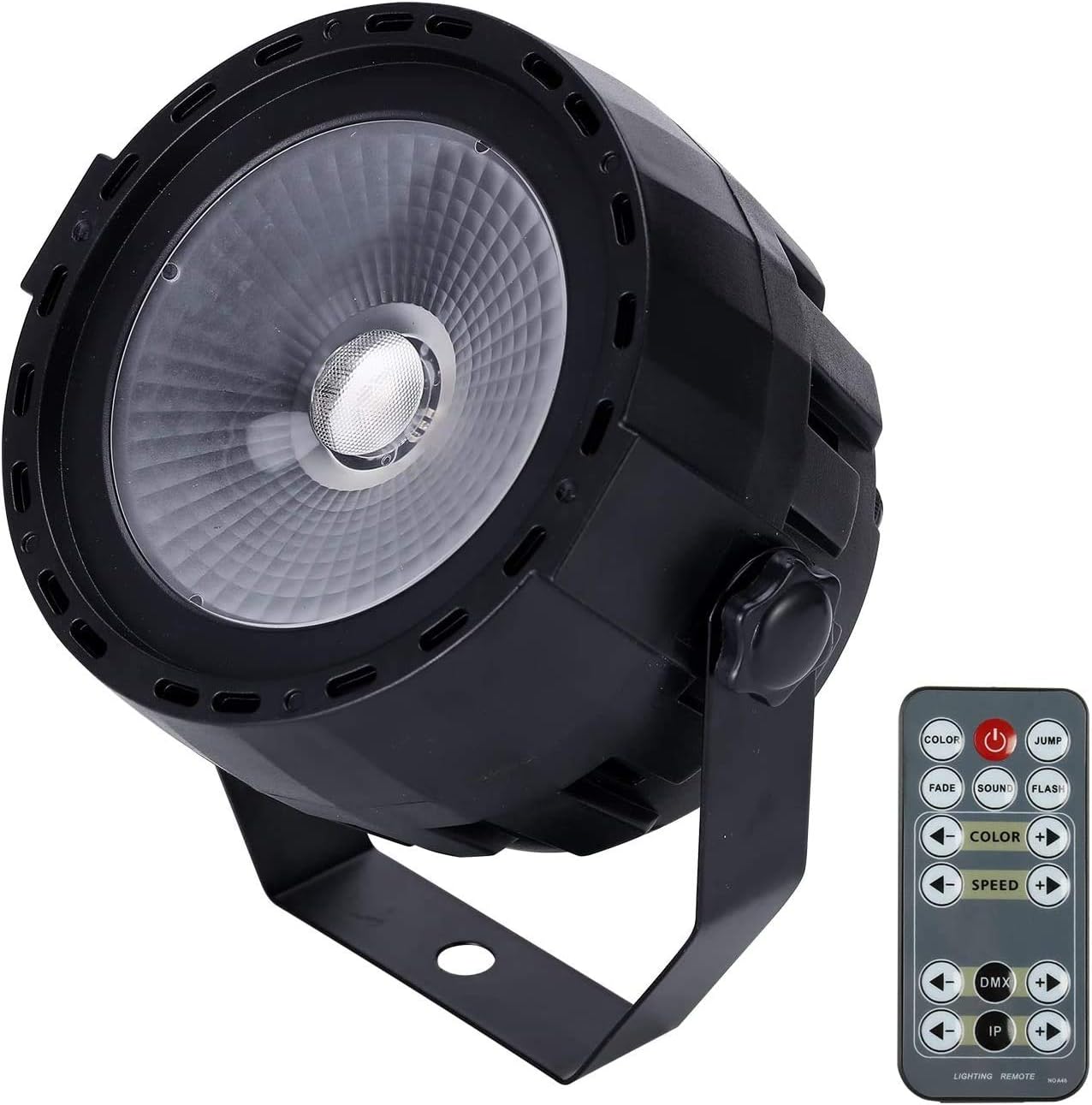 SHEHDS Remote Control LED Par COB 30W RGB 3in1 Lighting Remote DMX Control Sound Activated LED Par Light Stage Lighting for Wedding/Party/Stage Show/DJ/Club/Karaoke - 1 Pack Pack of 2