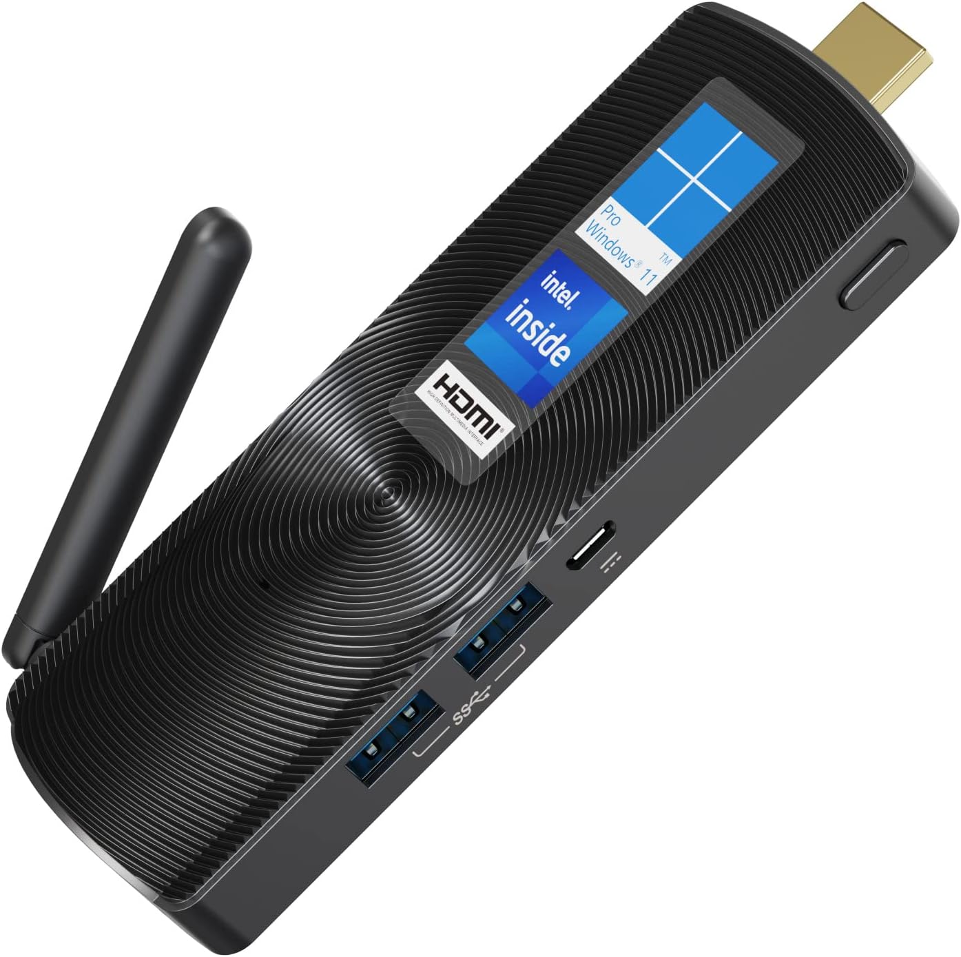 MeLE Mini PC Fanless Windows 11 Pro Portable Desktop Micro Computer Stick N4020 4GB 128GB 4K HDMI Gigabit Ethernet Small Form Factor pc for Home Office School Business Media Industry IoT Etc.PCG02