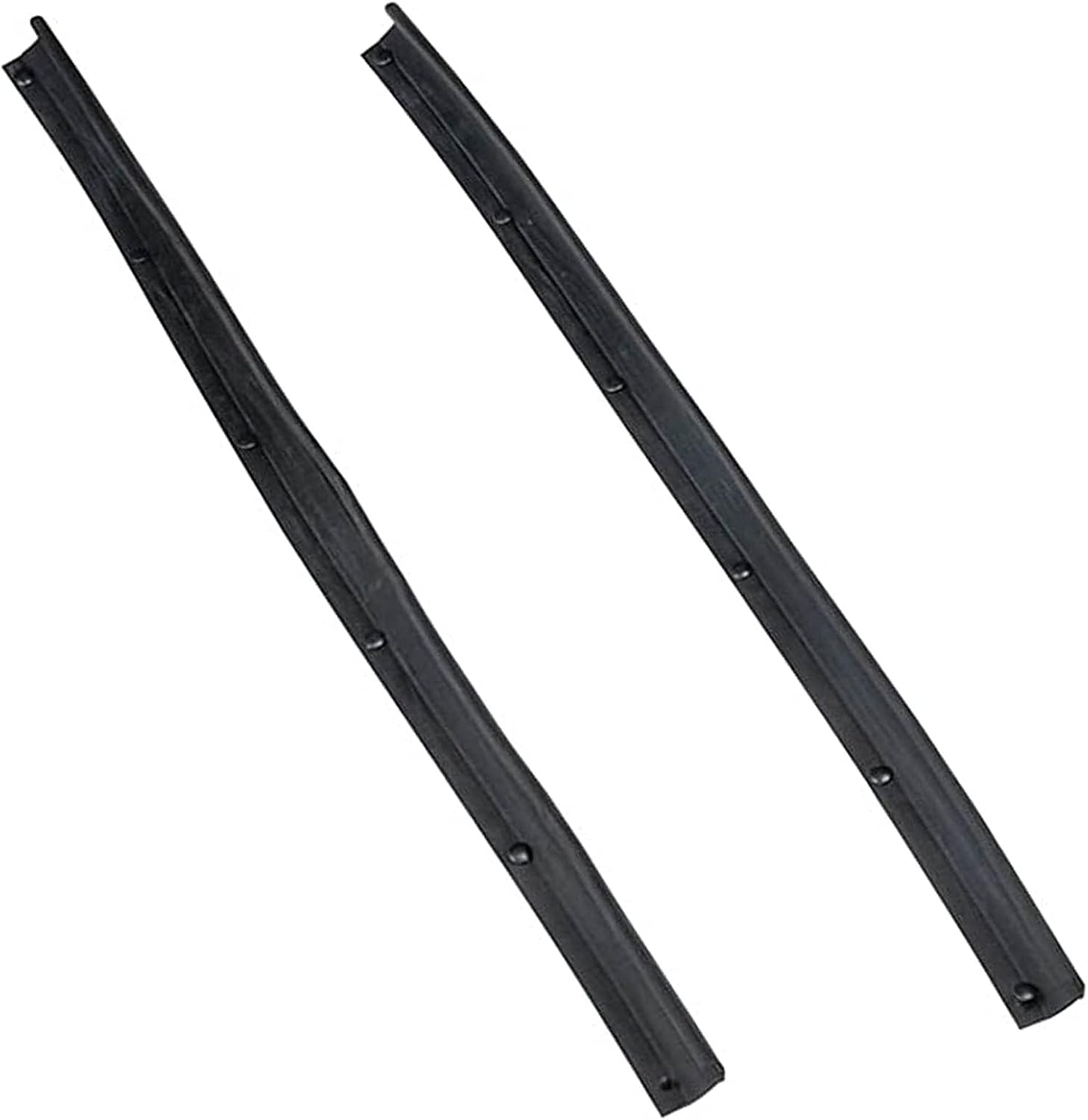 2 PCS Rear Left & Right Door Lower Weatherstrip Strip Rubber Seal Compatible with 1999-2016 Ford F250 F350 F450 F550 Super Duty, 2000-2005 Excursion Replaces 1C3Z-26253A24-A (Pair)