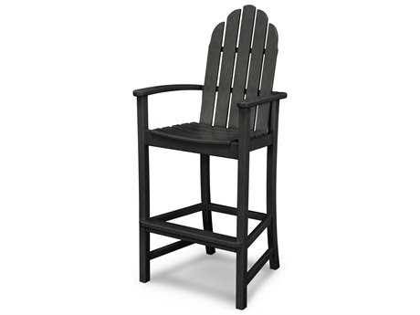 POLYWOOD Classic Adirondack Counter Chair - Slate Grey