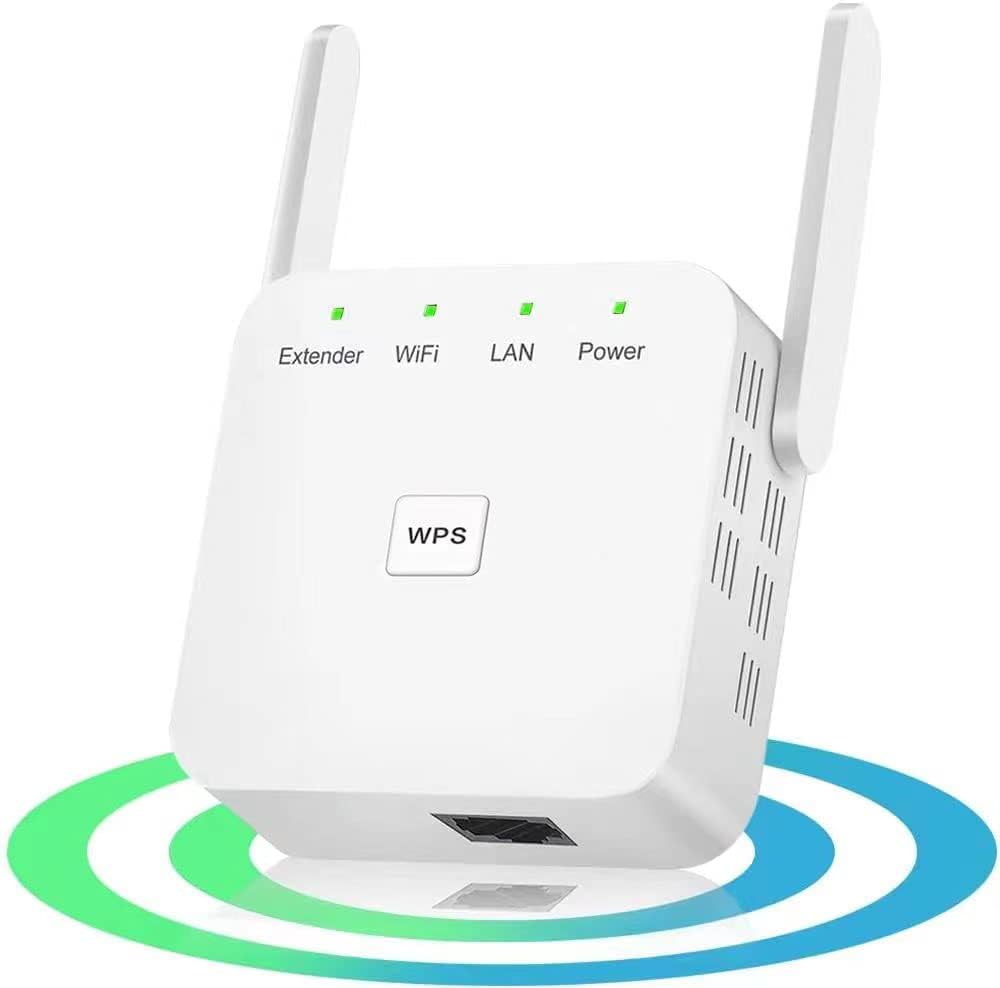 2022 Newest WiFi Range Extender Signal Booster up to 4000 sq.ft, Wireless Internet Repeater Wi-Fi Booster and Signal Amplifier with Ethernet Port Pack of 2