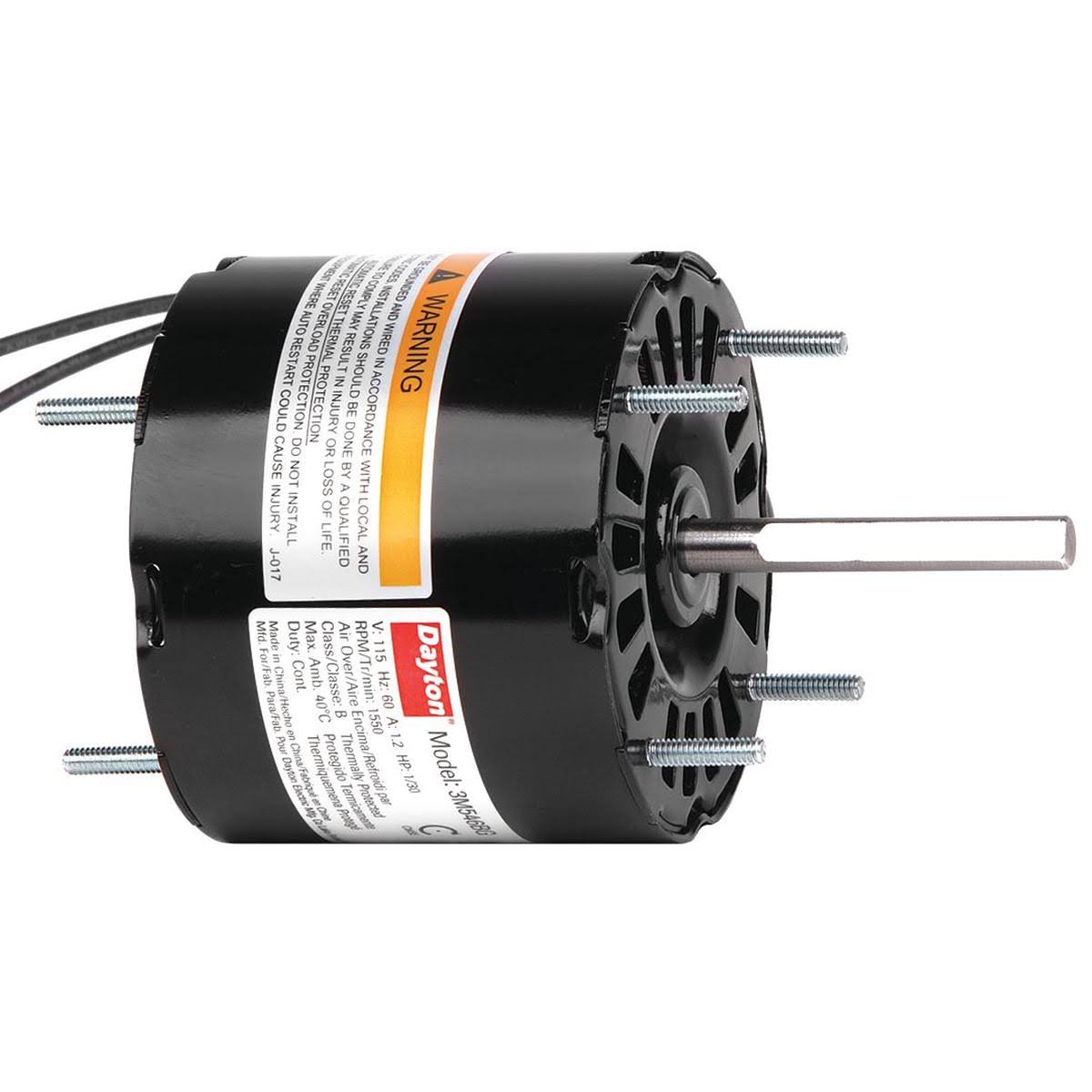 Dayton 3M546 1/30 HP HVAC Motor, 1550 RPM