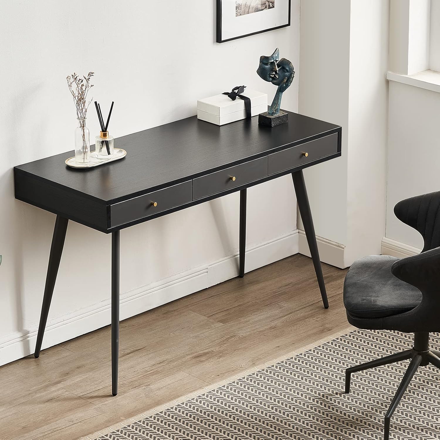 Study Computer Desk with 2 Drawers, 42