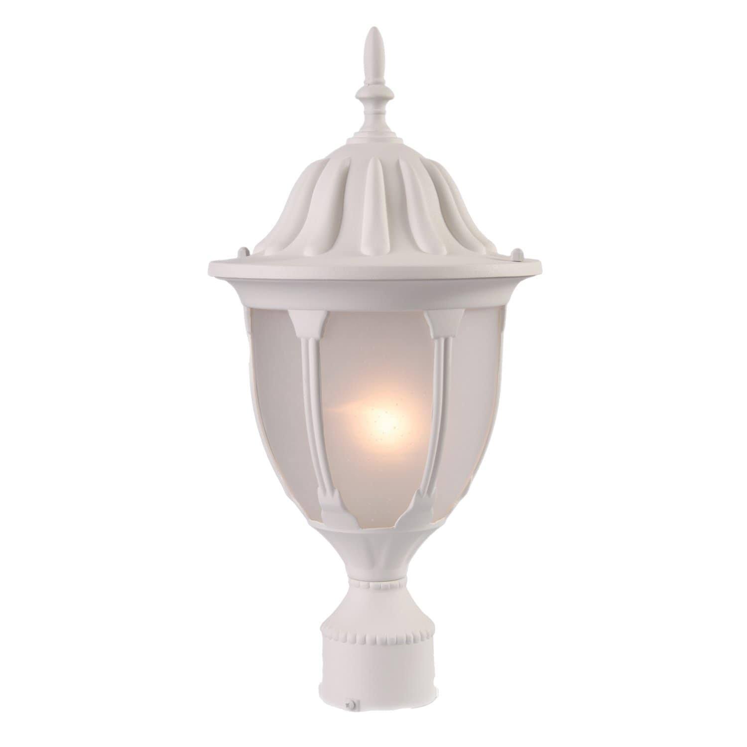Acclaim Lighting 5067TW-FR Textured White/Frosted Suffolk 1 Light Outdoor Post Mount