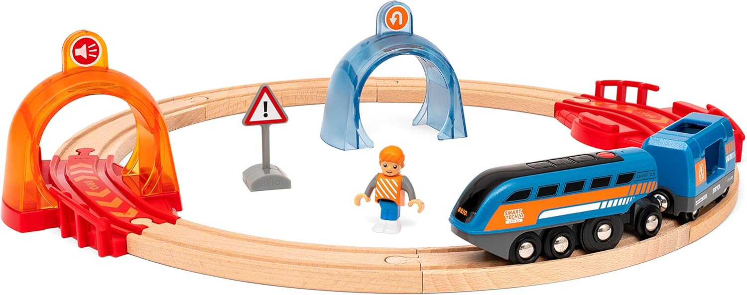BRIO 33974 World-Smart Tech Sound-Action Tunnel Circle Set