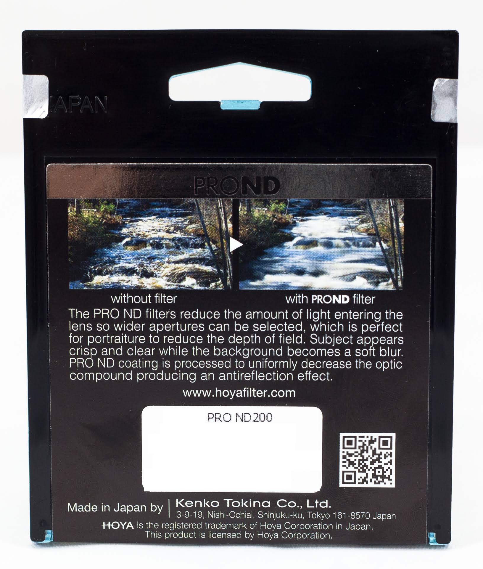 Hoya Prond 82mm ND200 (2.4) 7.67 Stop Accu-nd Neutral Density Filter XPD-82ND200