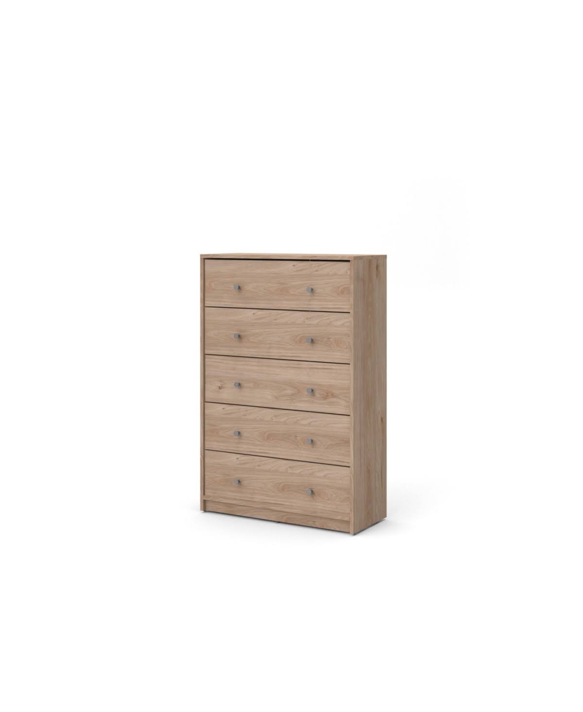 Tvilum Portland 5 Drawer Chest in Jackson Hickory