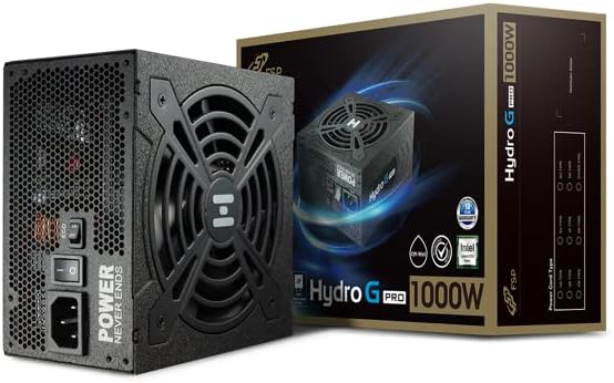 FSP Hydro G PRO 1000W 80 Plus Gold Full Modular ATX 12V V2.52 Active PFC Power Supply with 10-Year Warranty (HG2-1000)