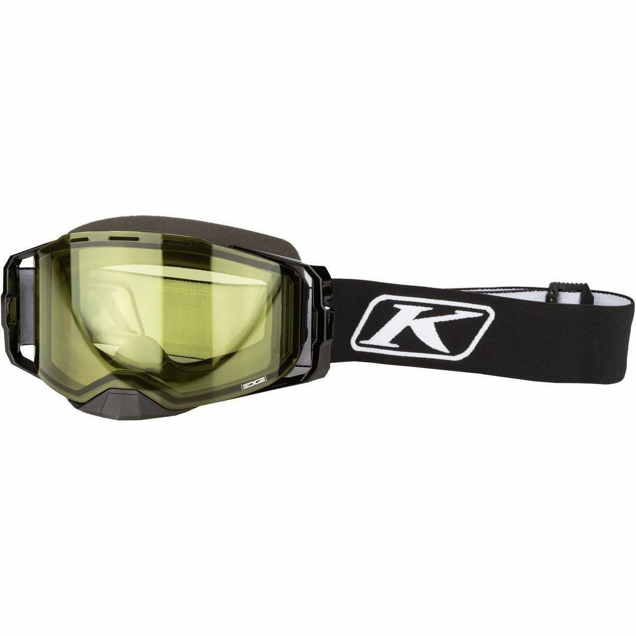 Klim Edge Goggle Focus Black Light Yellow Tint
