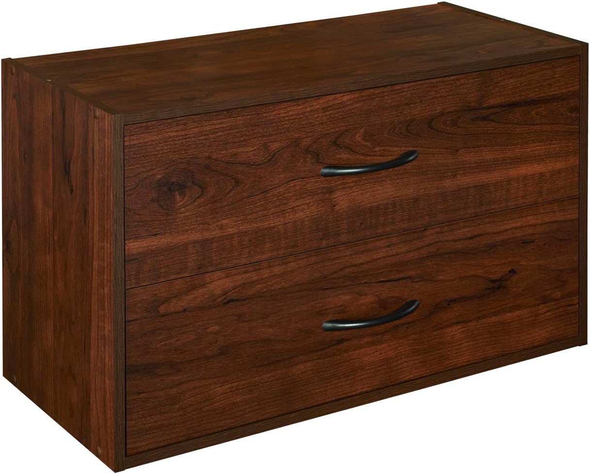 ClosetMaid 1568 Stackable 2-Drawer Horizontal Organizer, Espresso