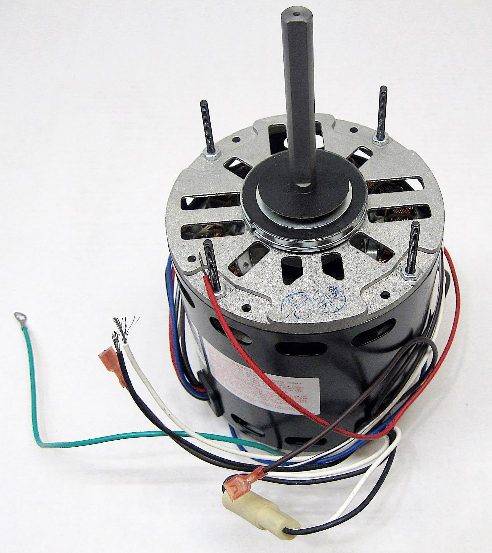 3 Speed Furnace Blower Fan Motor Packard 43595 1 HP 1075 RPM 115 Volt 48 Frame