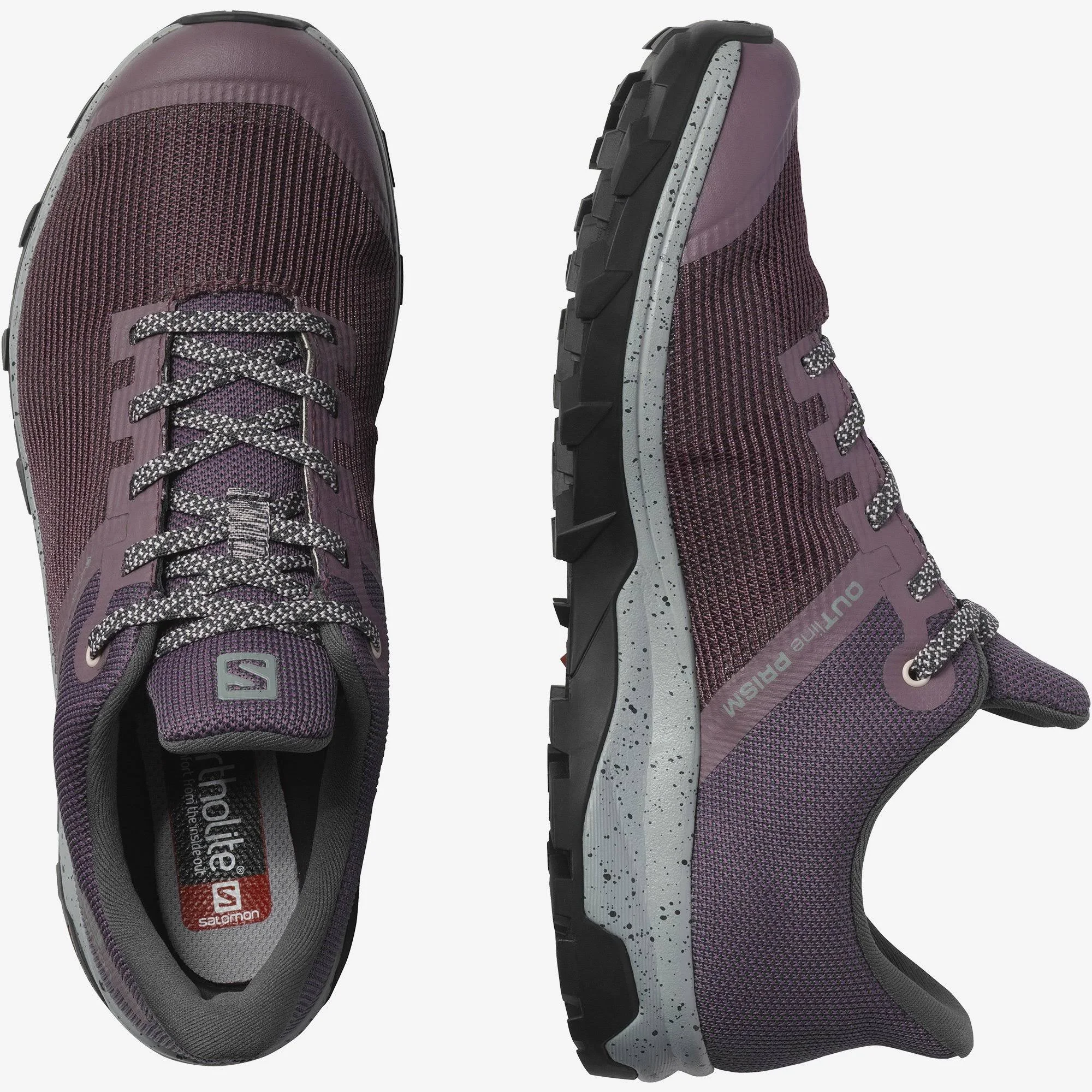 Salomon Outline Prism GTX Wmn&s Shoe US 6.5 Flint Ebony Tropical Peach