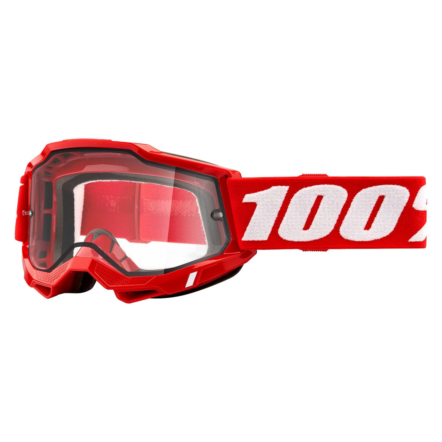 100% Accuri 2 Goggles - Enduro - Red w/ Clear Lens