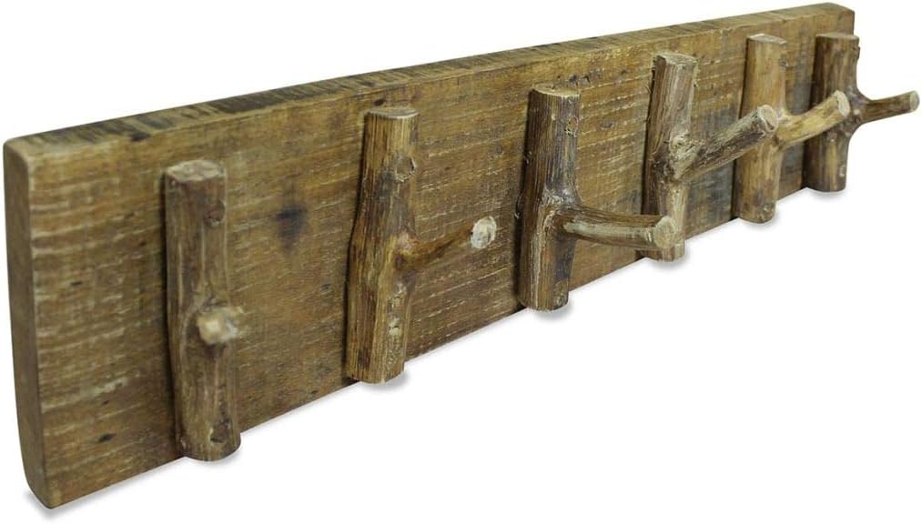 FAMIROSA Coat Rack Solid Reclaimed Wood 23.6x5.9 Pack of 2