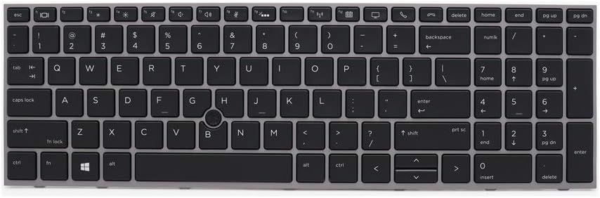 New Backlit Laptop Keyboard Replacement for HP ZBOOK 15 G5 17 G5 US Keyboard with Point L29635-001 L12765-001 L28407-001. Pack of 2