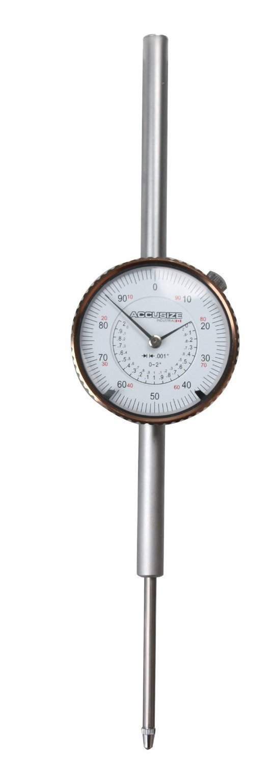 Accusize Industrial Tools 0-2'' by 0.001'' Dial Indicators, P900-S103 Pack of 2