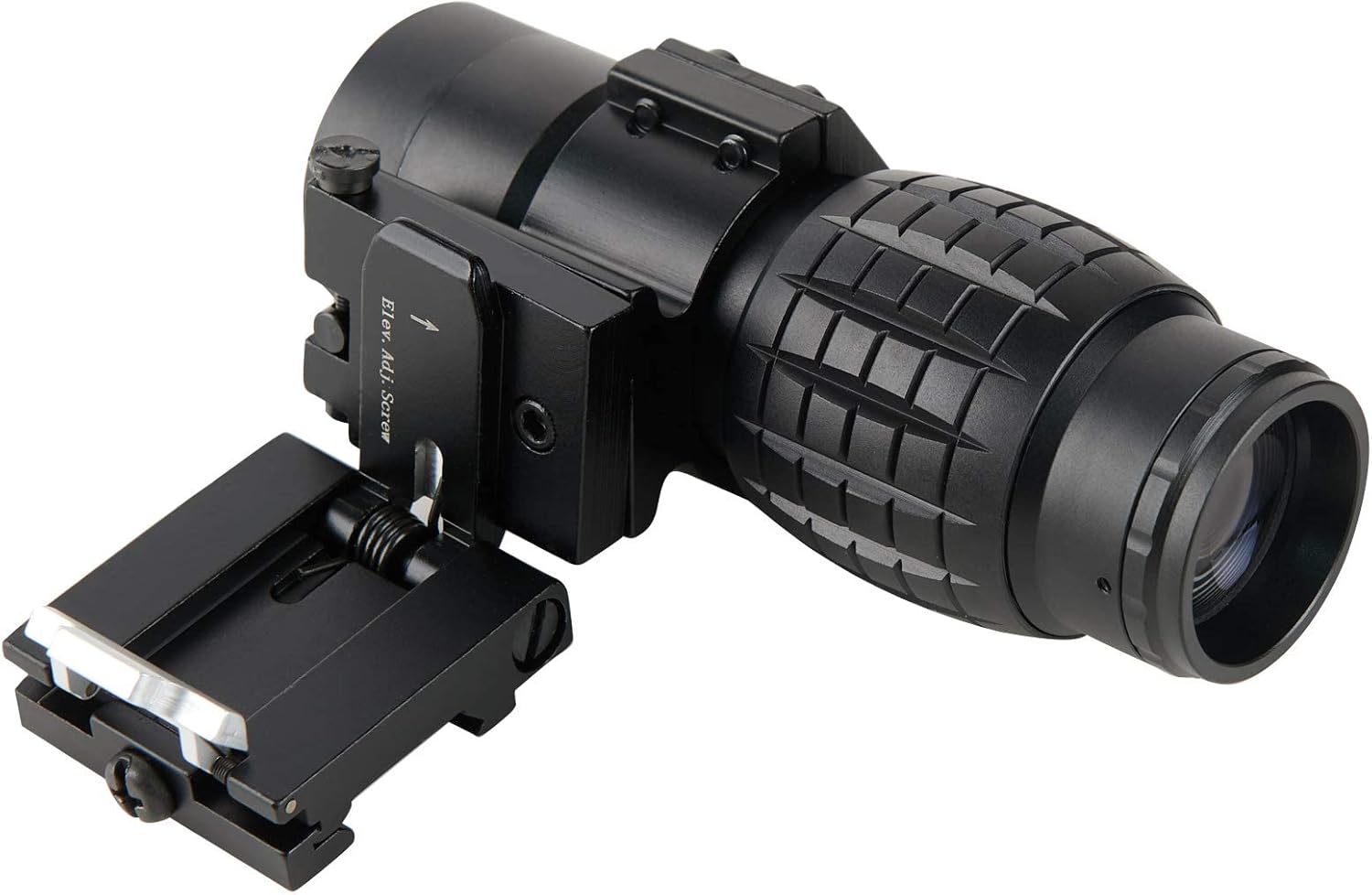 Bbrand NIKAVI 3X Magnifier flip to Side Scope 3x30mm Rifle Magnifier with QD Mount and Len Covers Pack of 2