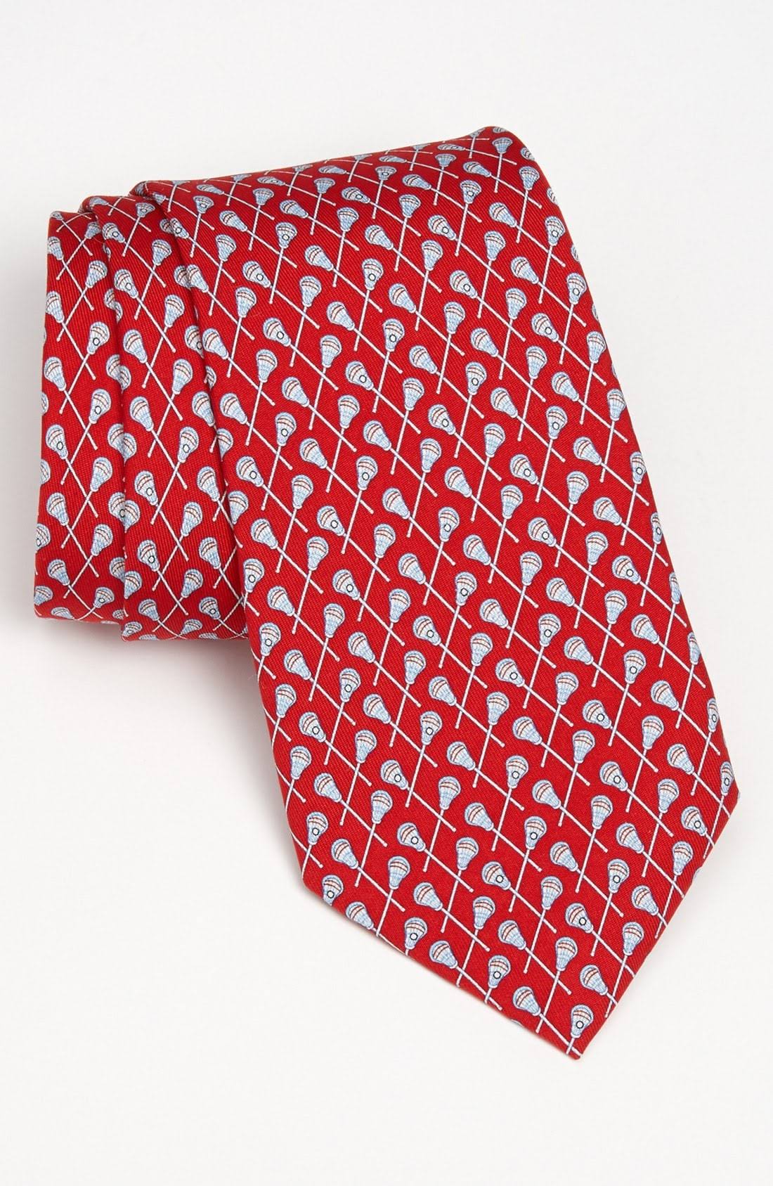 Vineyard Vines Lacrosse Neck Tie (Red)