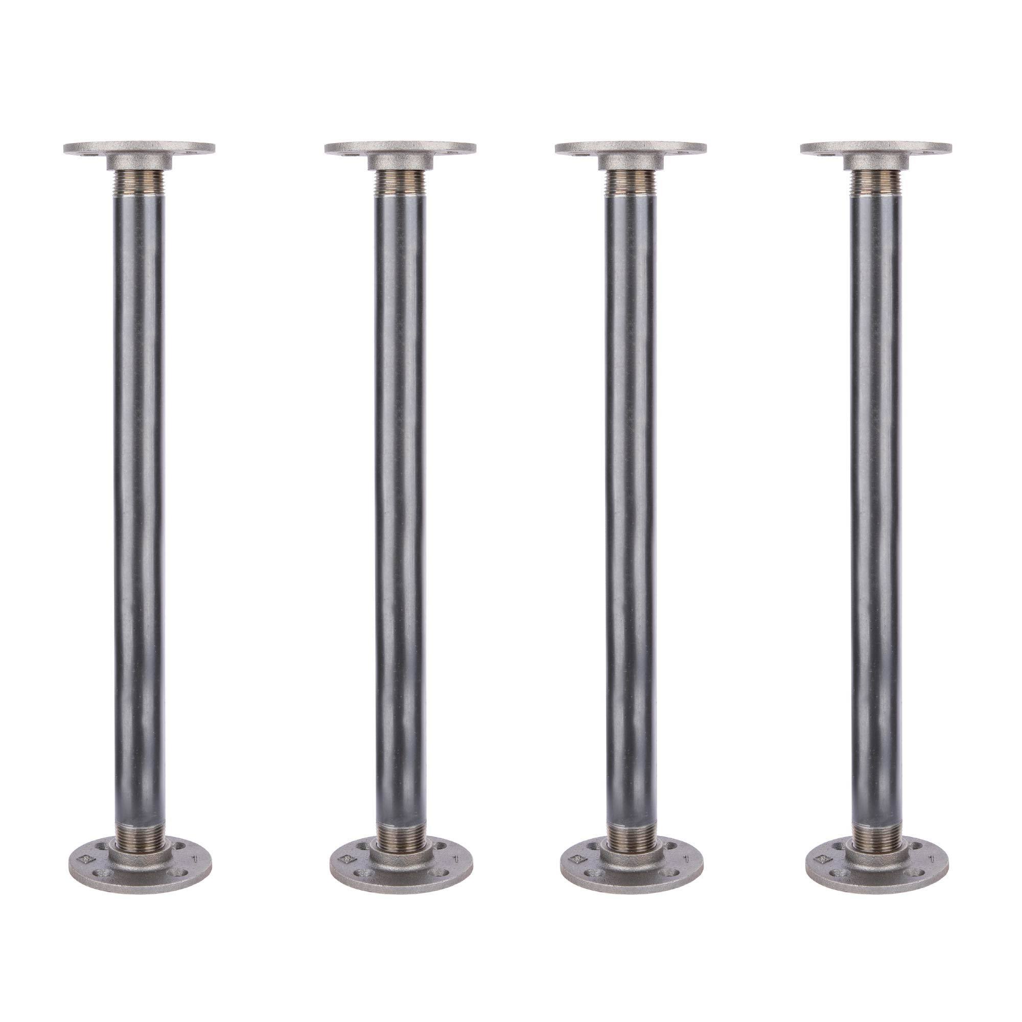 Pipe Decor 1 in x 18 in Pipe Table Legs | 4 Pack