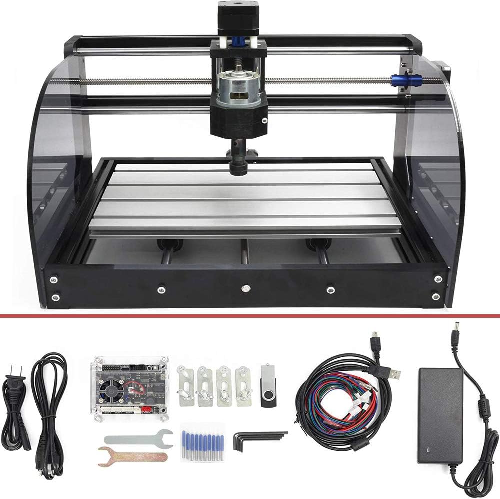 CNC 3018 Pro Max engraving machine, 420x350x270mm, 3 axis GRBL, control ER11 for PVC PCB wood carving DIY engraver milling machine