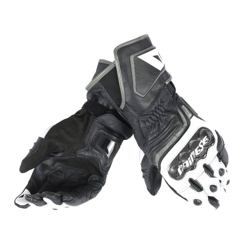 Dainese Carbon D1 Long Gloves White Black