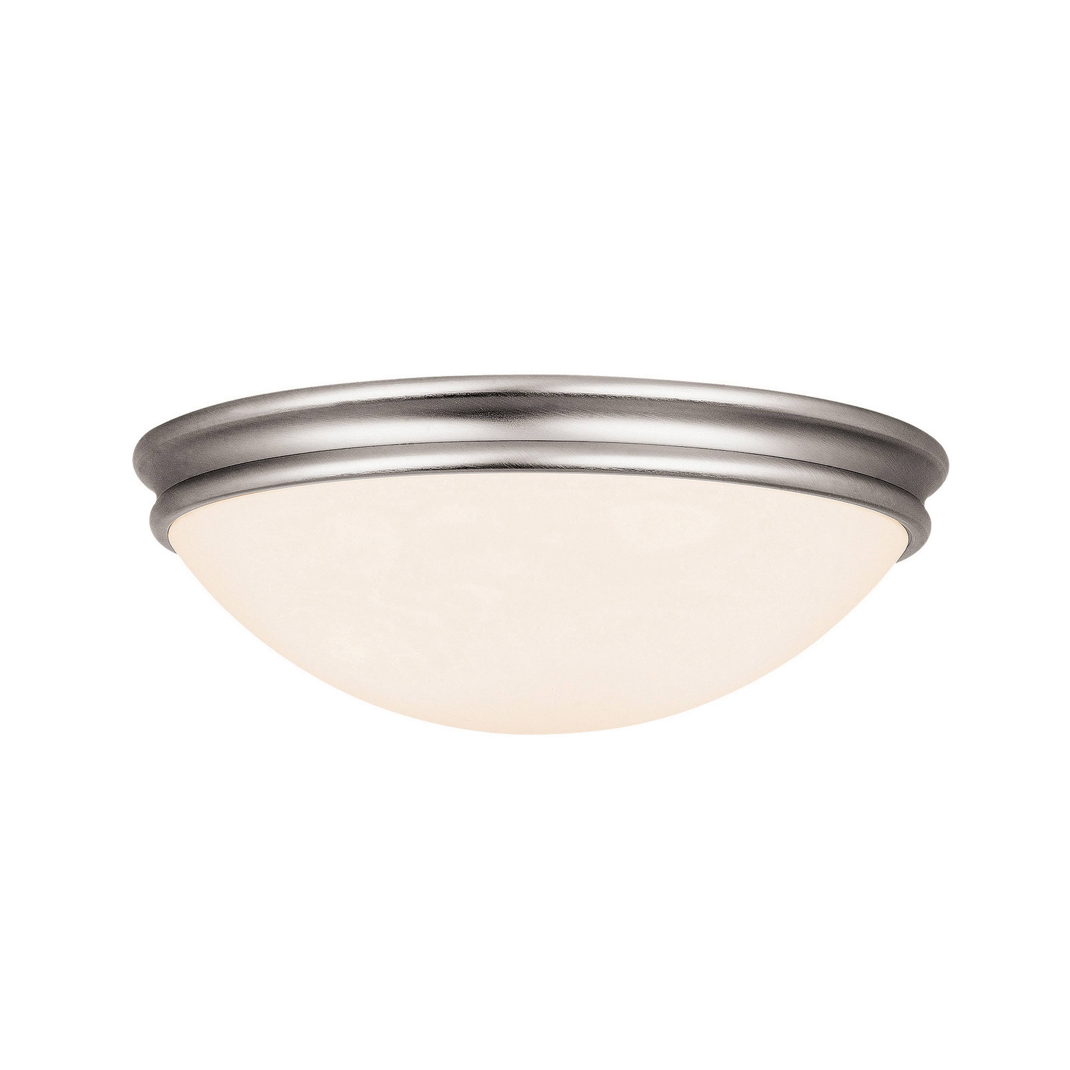 Access Lighting 20724LEDD-BS/OPL Atom Flush Mount Light, Brushed Steel