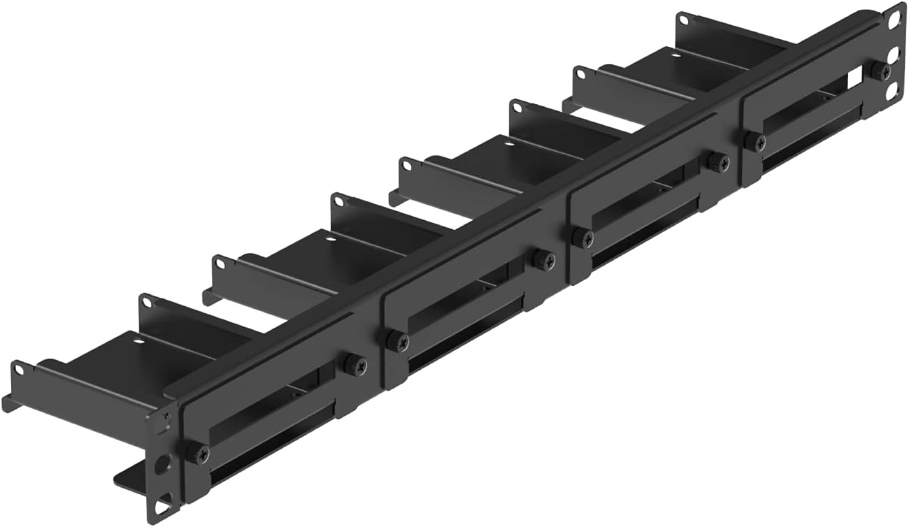 UCTRONICS Front Removable SSD 1U Rack Mount, with 4 Mounting Brackets for 2.5 inch SSDs, Supports Up to 8 SSDs Pack of 2