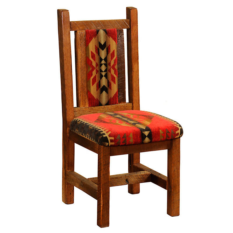 Fireside Lodge Barnwood Side Chair; Black