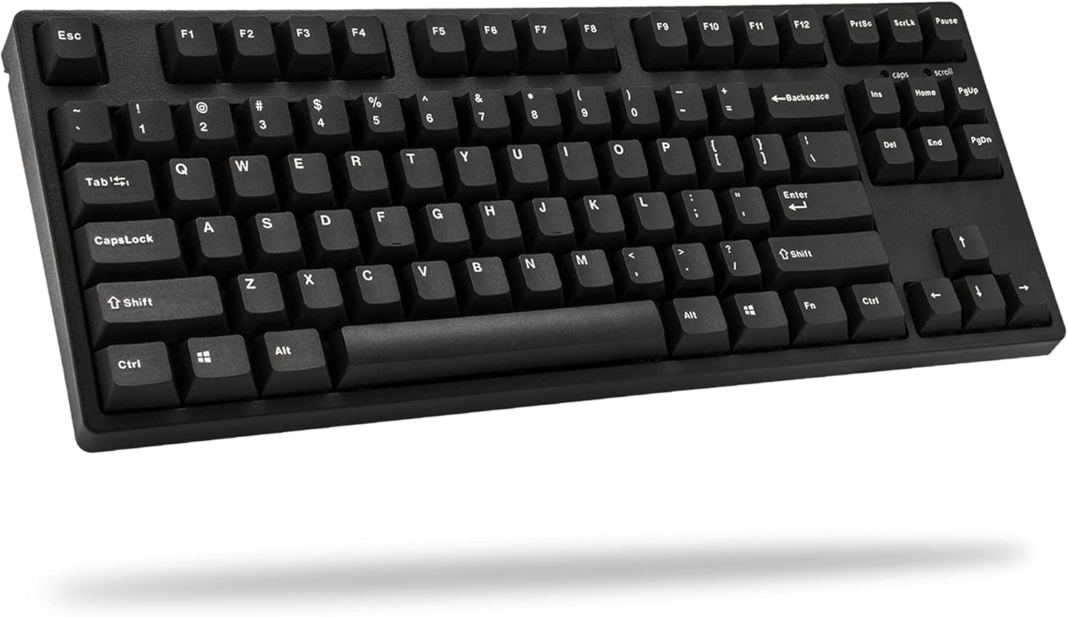 iKBC CD87 V2 Ergonomic Mechanical Keyboard with Cherry MX Brown Switch for Windows and Mac, Tenkeyless Keyboard Upgraded with Mistel PBT Double Shot Keycaps for Desktop and Laptop, Solid Build Quality