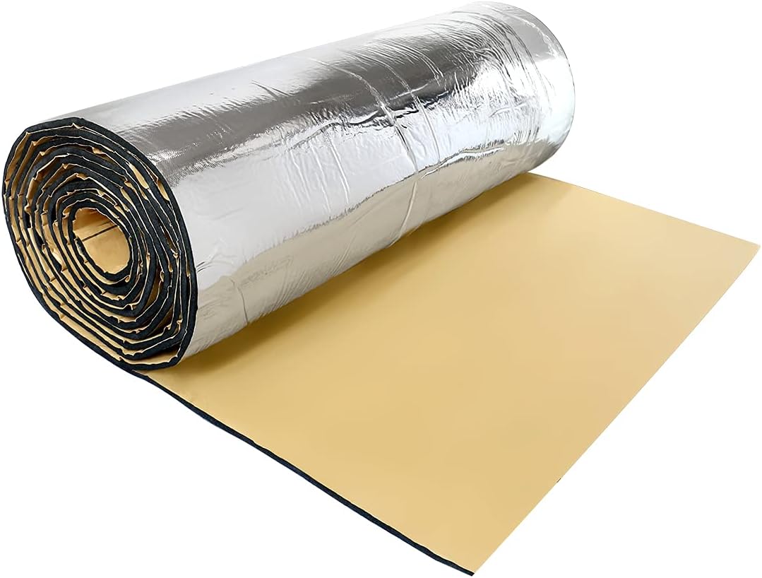 uxcell 394mil 10.76sqft Firewall Heat Sound Deadener Insulation Mat 79 x 20 Inches for Automotive Pack of 2