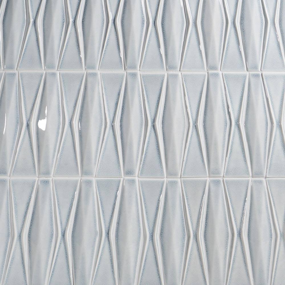 Ivy Hill Tile Nabi Harlequin Gunmetal Ceramic Tile, Metallic, Backsplash, Wall and Floor