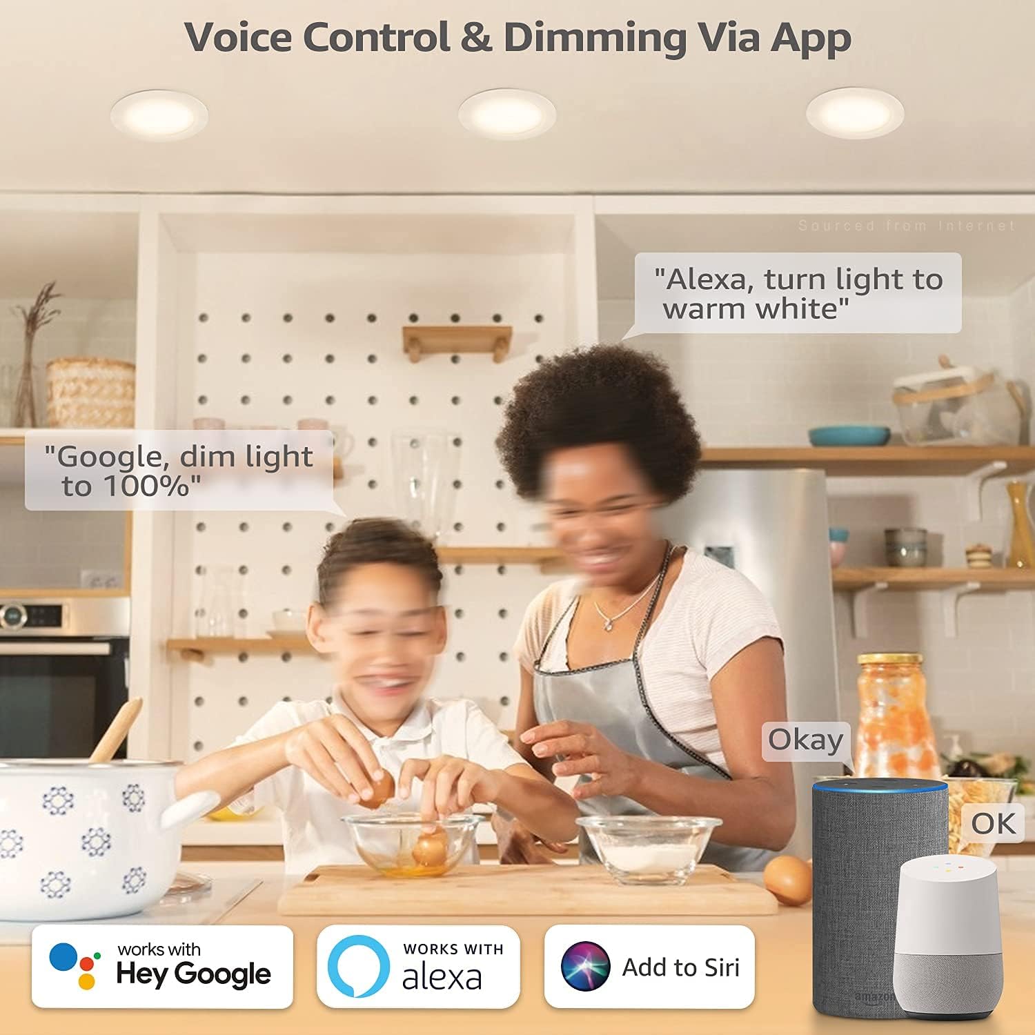 TORCHSTAR LED Recessed Lighting Color Changing 6 Inch with J-Box, 12W RGBCW WiFi Smart Recessed Lights, Warm & Cool White 2000-5000K Dimmable, Works with Alexa/Google/Siri, ETL & ES Listed, Pack of 4