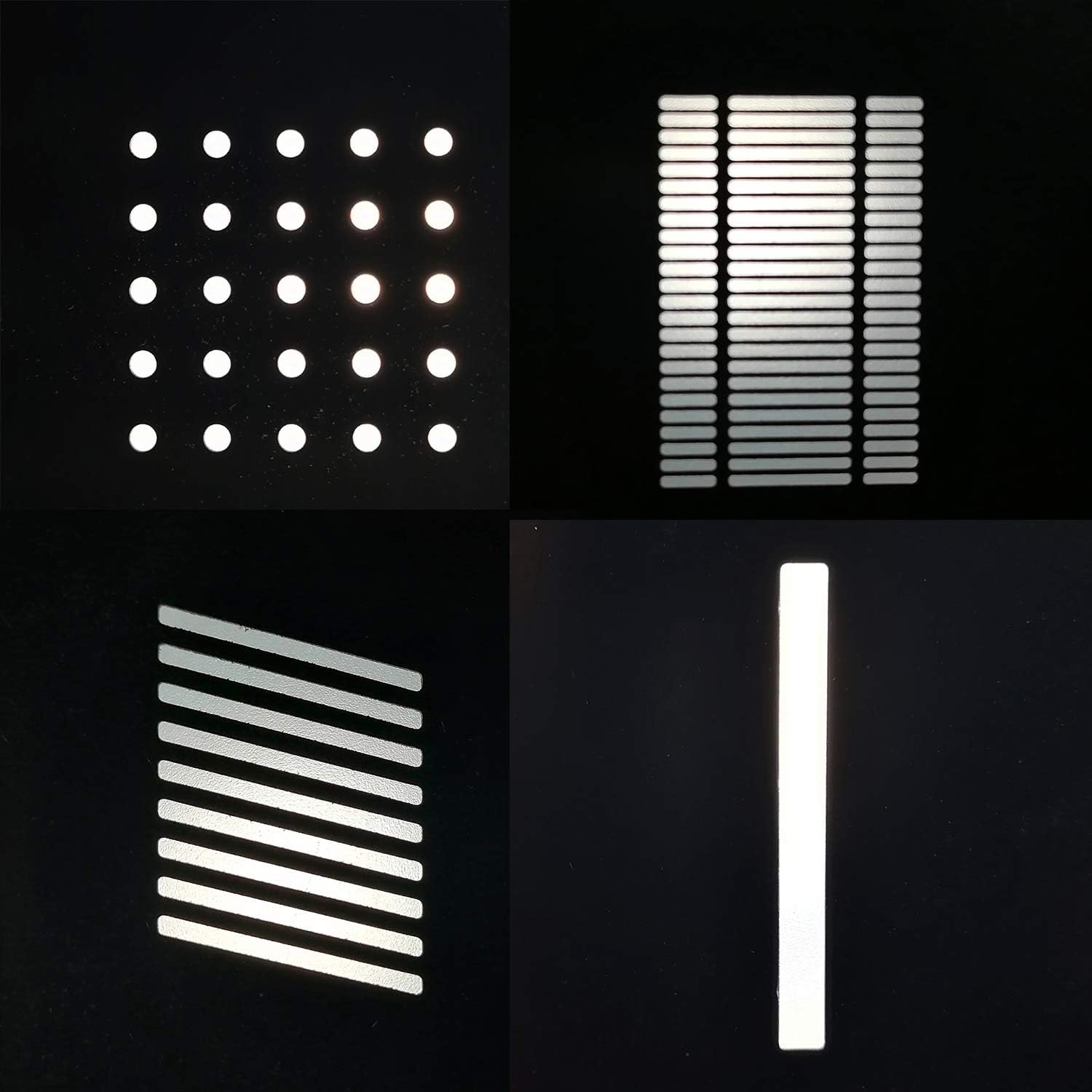 WELLMAKING for Many Types of Pictures for Bowens Mount Flash snoot Condenser Modeling Film Christmas Light Film can be Customized in batches Include 24 gobos and a GOBO Holder… Pack of 2