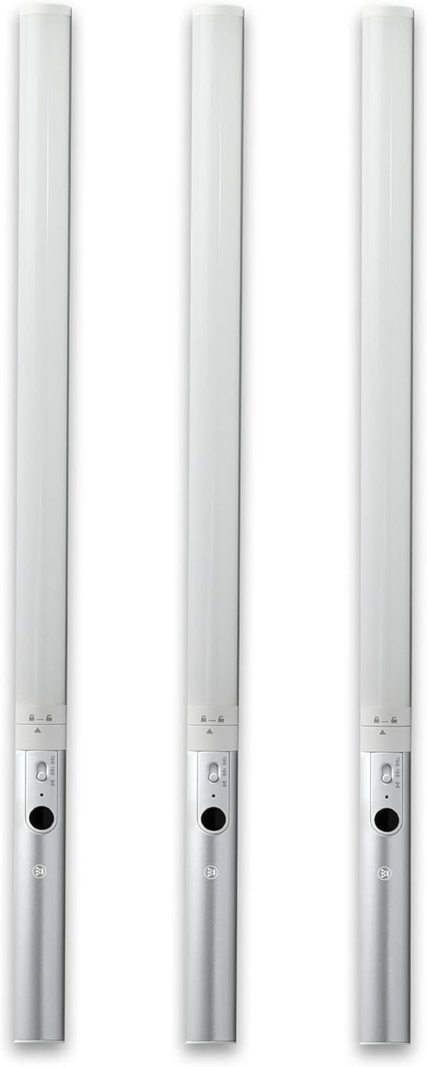 Westinghouse Rechargeable 3-Pack 17.8” LED Wireless Wave Activated Light Bar – Ideal for Under Cabinet Lighting - Touchless Activation and Dimmable – Link up to 10 Light Bars - Installs in Minutes Pack of 2