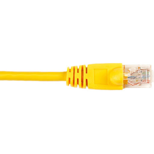 Black Box 7ft Yellow Cat6 Gigabit UTP Patch Cable 250MHz Snagless 25-Pack