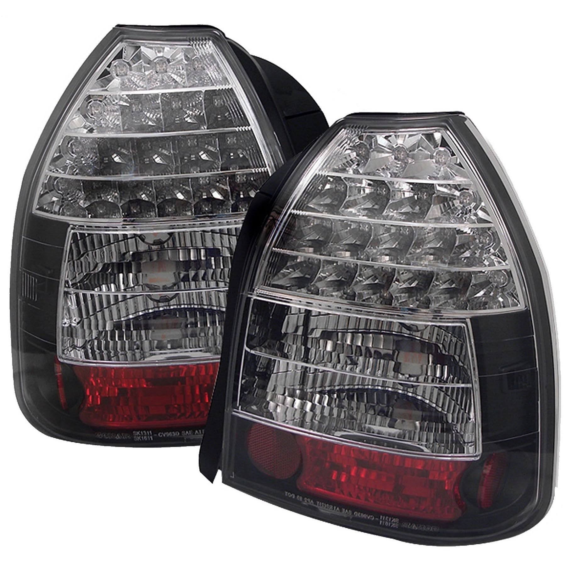 Spyder Honda Civic 96-00 3DR LED Tail Lights - Black 5004925