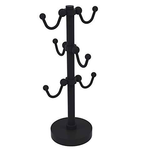 Allied Brass Countertop 6 Coffee Mug Holder - Matte Black