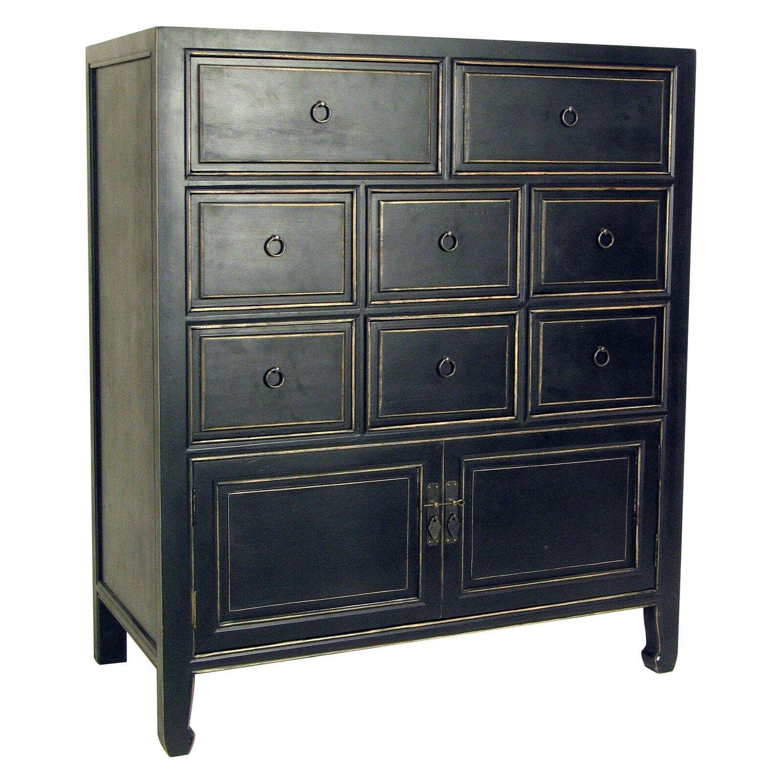 Wayborn Suchow 8 Drawer Chest - Black