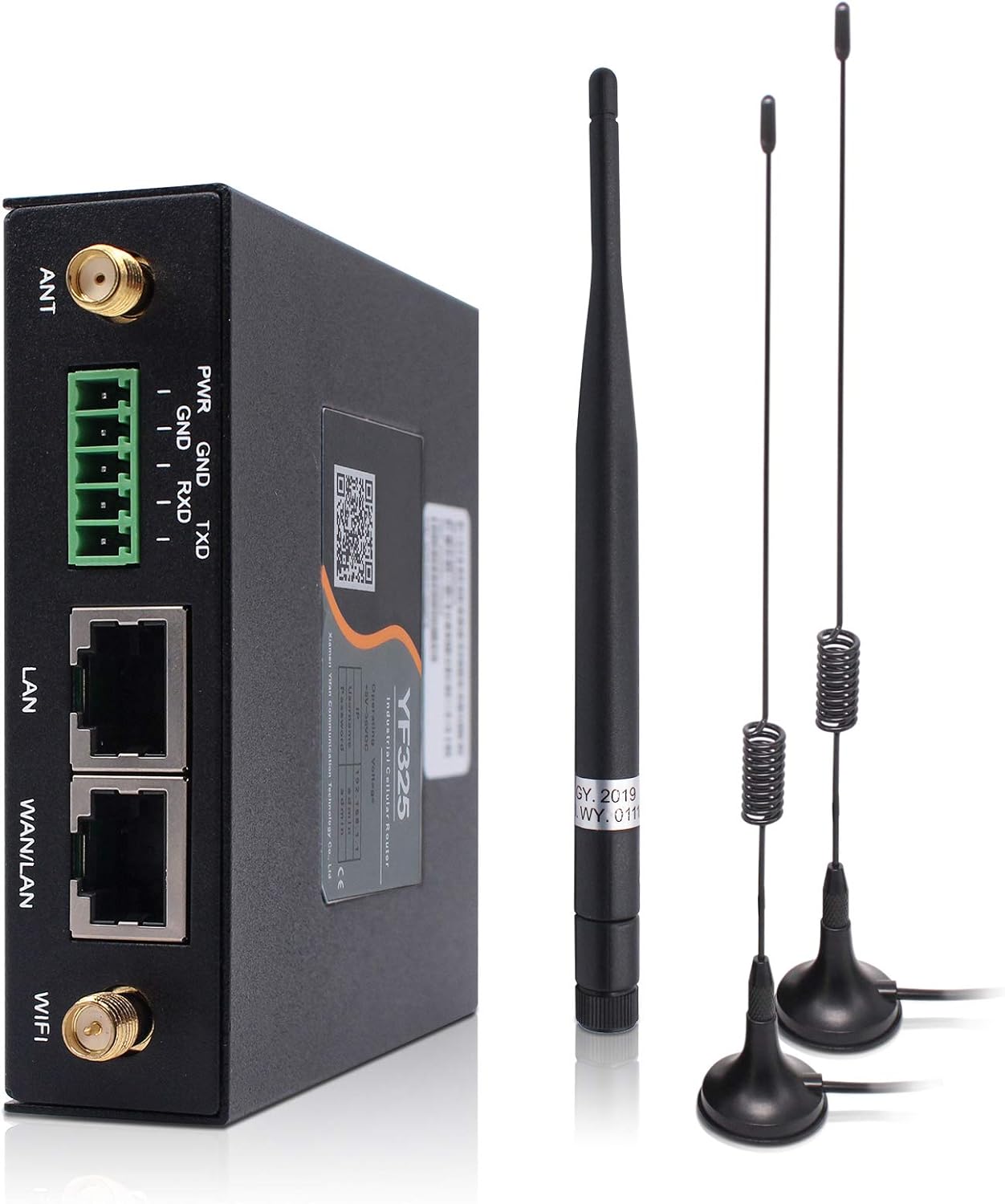 4G VPN Router, Industrial Dual Sim 4G LTE WiFi Router 3G/4G Yeacomm YF325 Wireless Modem Router Unlocked with Sim Card Slot, External Antenna Cellular Modem in North/South America, NOT for Verizon