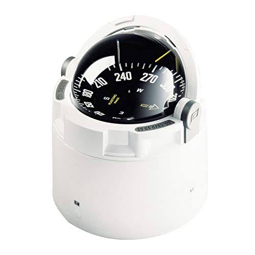 Plastimo Olympic 135 Compass White / Black / on Pedistal