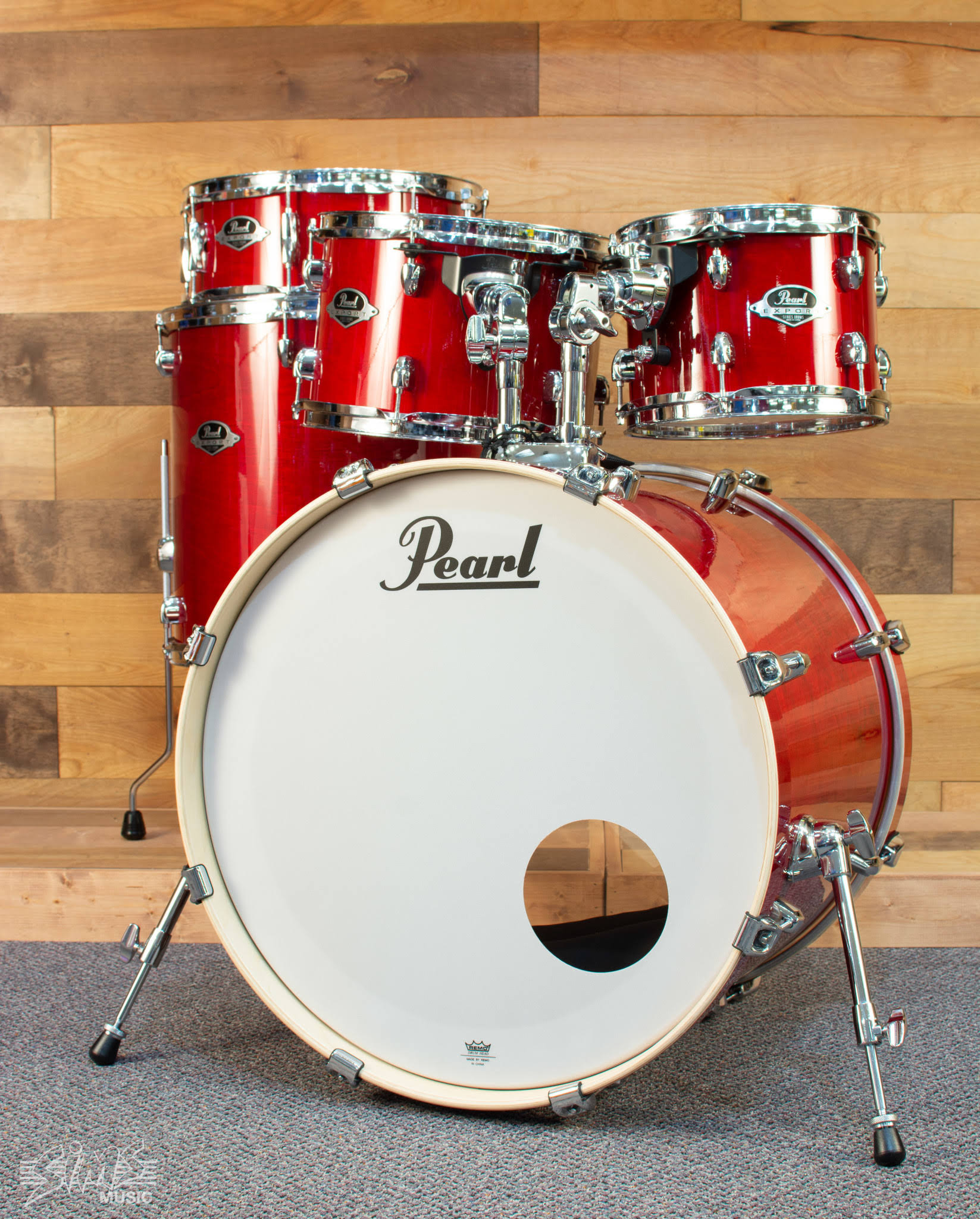 Pearl EXP Export Lacquer 5pc with Hardware Natural Cherry